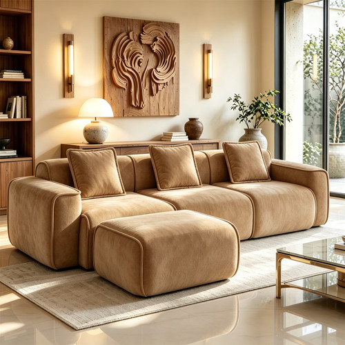 Sectional sofa cloud - sectional, oversized